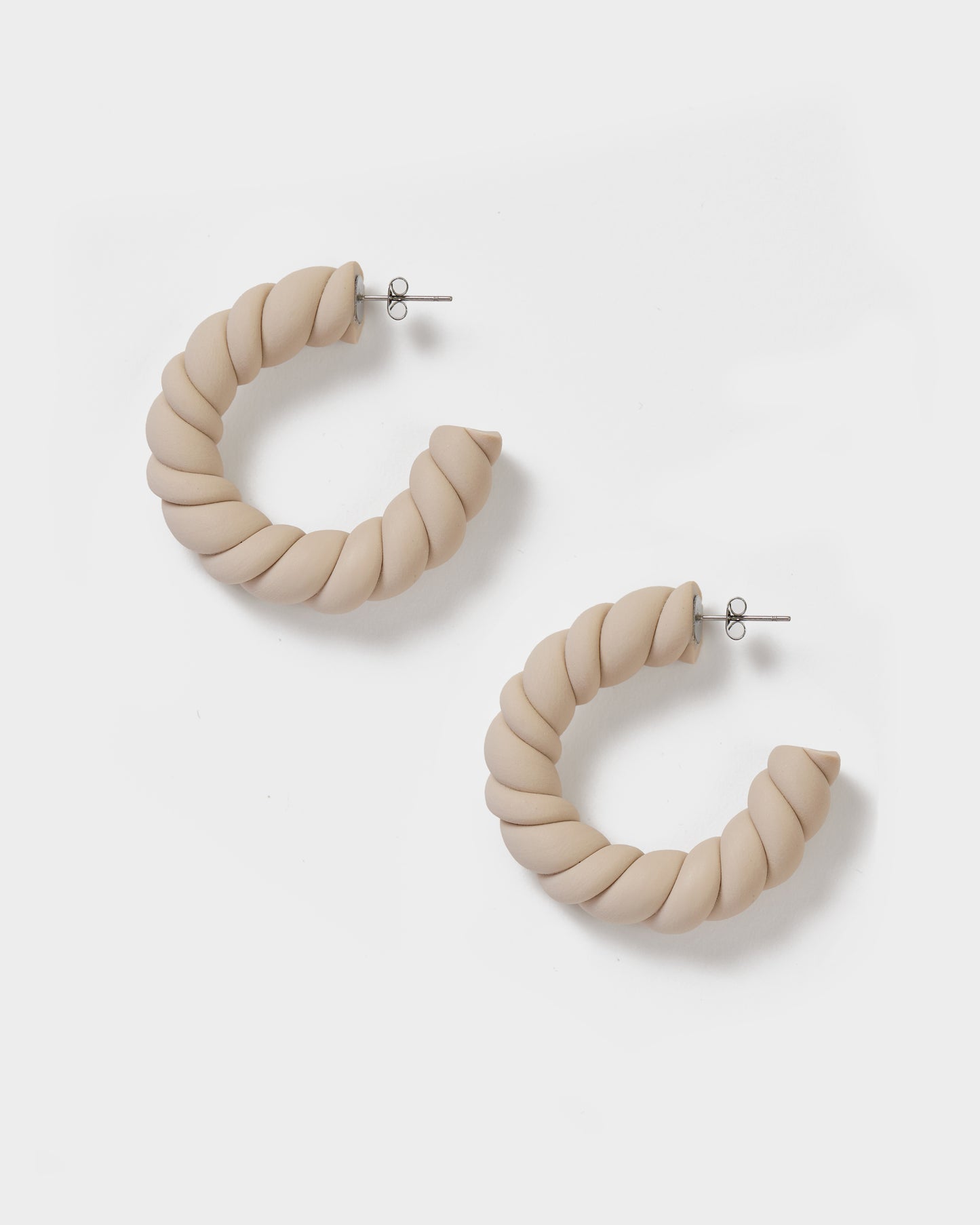 Cream Earrings - Medium
