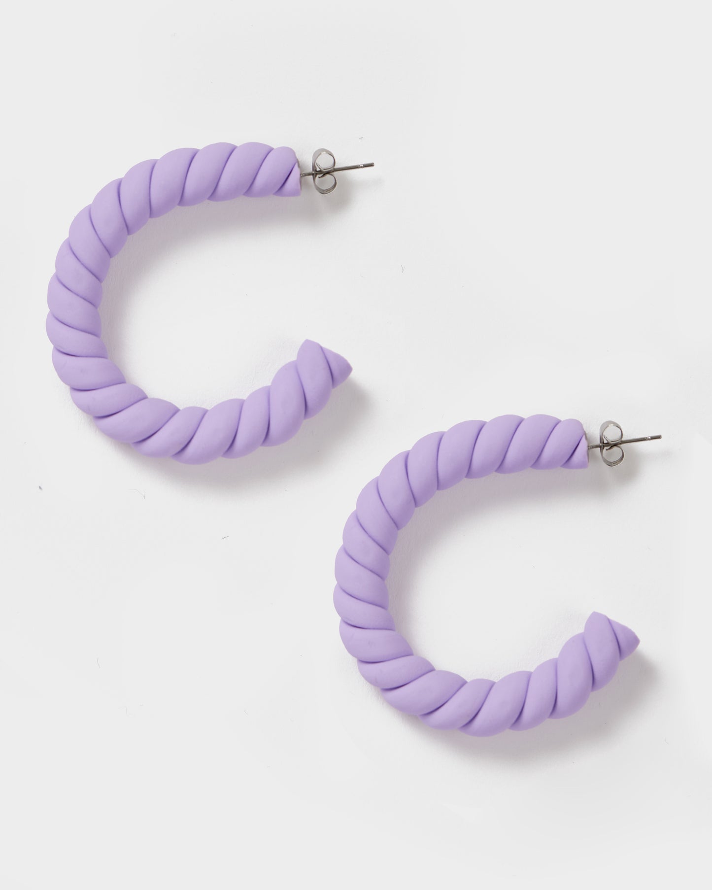 Pastel Purple Earrings - Large