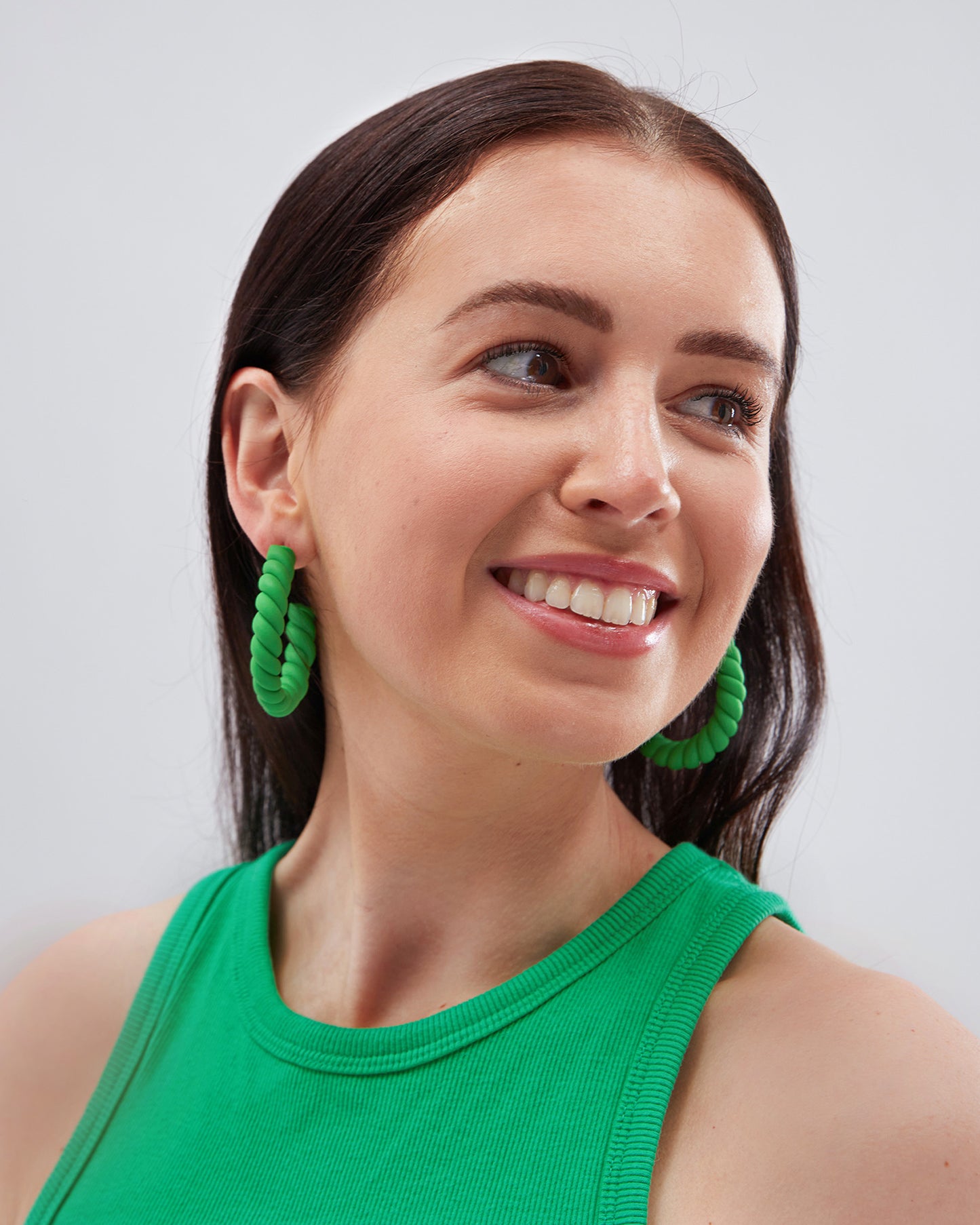 Green Earrings - Large