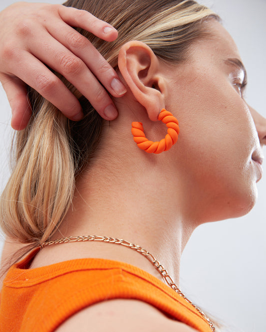 Orange Earrings - Medium