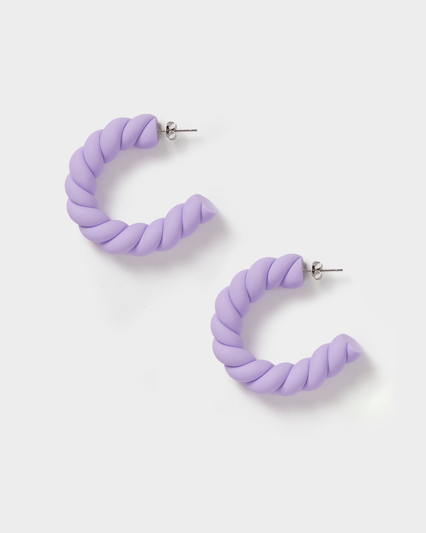 Pastel Purple Earrings - Medium